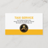 クリエイティブイエロータク縁どシー輸送機 名刺 (裏面)