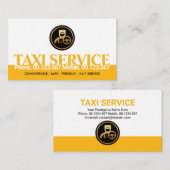 クリエイティブイエロータク縁どシー輸送機 名刺 (正面/裏面)