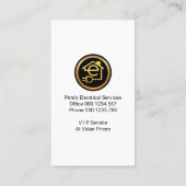 クリエイティブイエローバルブフラッシュライト 名刺 (裏面)