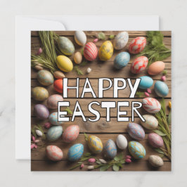 クリエイティブイースターエッグコラージュ カード