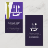 クリエイティブウェイタータキシードサービスプレート 名刺 (正面/裏面)