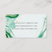 クリエイティブウォーターカラーアート | QRコード名刺 名刺 (裏面)