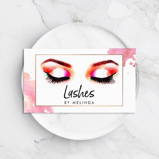 クリエイティブウオーターカラー睫毛 名刺