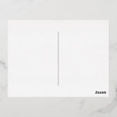 クリエイティブウーマンサイケデリックアートグラフィティ 箔招待状ポストカード (裏面)