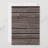 クリエイティブウ素朴ッド婚約パーティ 招待状 (裏面)