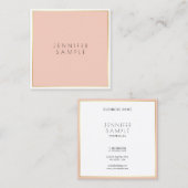 クリエイティブエレガントデザインモダンシンプルプロフェッショナル スクエア名刺 (正面/裏面)