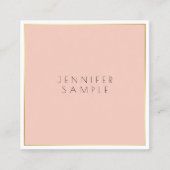 クリエイティブエレガントデザインモダンシンプルプロフェッショナル スクエア名刺 (正面)