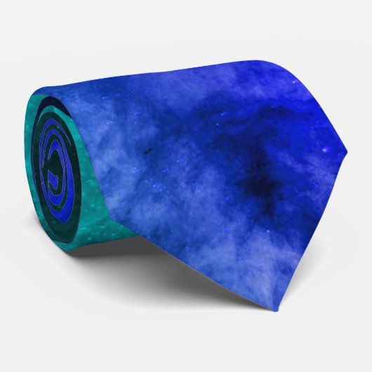 クリエイティブオリジナルスタイリッシュブルー抽象芸術アーモダント ネクタイ (ロール)