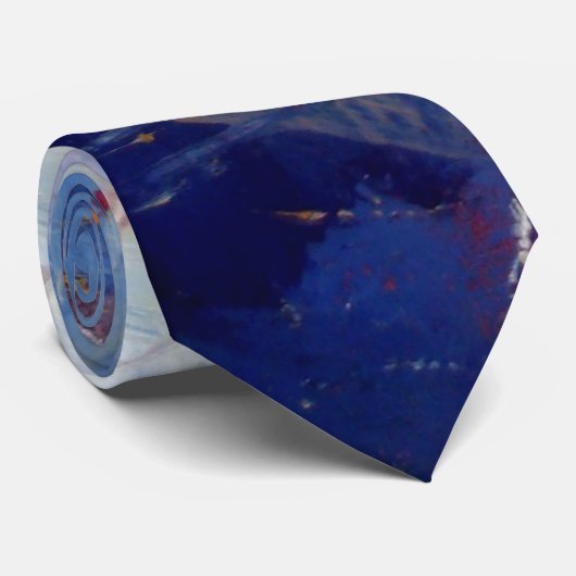 クリエイティブオリジナルブルー抽象芸術アーモダント ネクタイ (ロール)