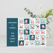クリエイティブカウントダウンカレンダーホリデーカード シーズンカード (スタンド正面)