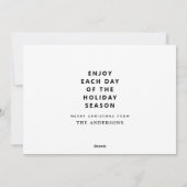 クリエイティブカウントダウンカレンダーホリデーカード シーズンカード (裏面)