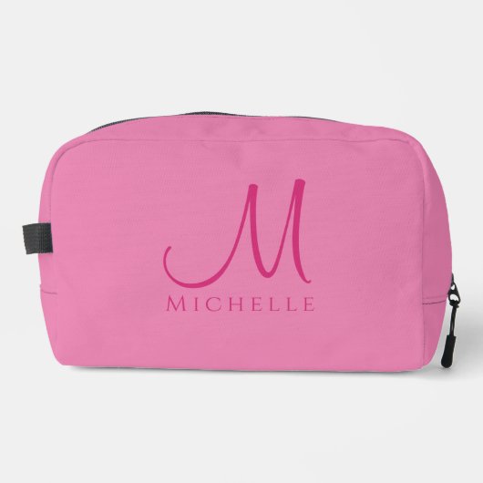 クリエイティブカスタムタイポグラフィ名モノグラムピンク ドップキット (正面)