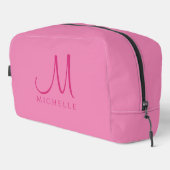 クリエイティブカスタムタイポグラフィ名モノグラムピンク ドップキット (右コーナー)