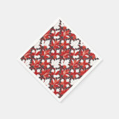 クリエイティブカナダメープルリーフパターンID1072 スタンダードカクテルナプキン (角)