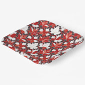 クリエイティブカナダメープルリーフパターンID1072 ペーパープレート (傾斜あり)