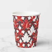 クリエイティブカナダメープルリーフパターンID1072 紙コップ (裏面)