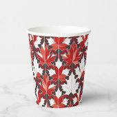 クリエイティブカナダメープルリーフパターンID1072 紙コップ (右)