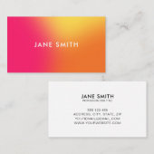 クリエイティブカラフルグラデーションモダン 名刺 (正面/裏面)
