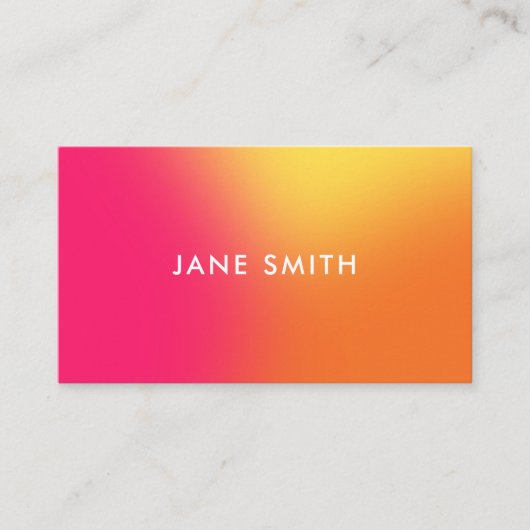 クリエイティブカラフルグラデーションモダン 名刺 (正面)