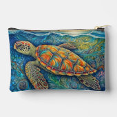 クリエイティブカラフルスイミングカメイラストレーション アクセサリーポーチ (裏面)