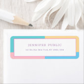 クリエイティブカラフルモダンデザインシックテンプレート ラベル (インサイチュ)