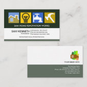 クリエイティブカラフル建築シンボル契約者 名刺 (正面/裏面)