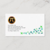 クリエイティブカラフル数学シンボルMotif Tutor 名刺 (裏面)