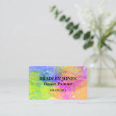 クリエイティブカラフル水彩名刺 名刺 (スタンド正面)