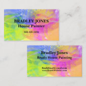 クリエイティブカラフル水彩名刺 名刺 (正面/裏面)