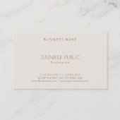 クリエイティブカラー調和プレーンプロフェッショナルトレンディー 名刺 (裏面)