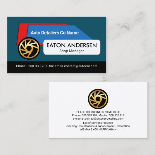 クリエイティブカープラカードの詳細 名刺 (正面/裏面)