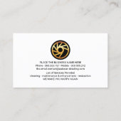 クリエイティブカープラカードの詳細 名刺 (裏面)