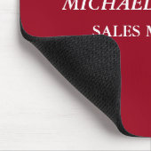 クリエイティブカーマインレッドミニマリストクラシカル斜体 マウスパッド (コーナー)