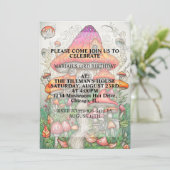 クリエイティブキノコ生家アートバースデーパーティー 招待状 (スタンド正面)