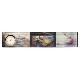 クリエイティブキャンバスのアートワークプロフェッショナル用アクリル デスクネームプレート