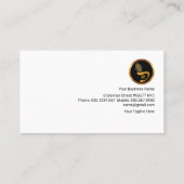 クリエイティブギター金ゴールド音孔ミュージシャン 名刺 (裏面)