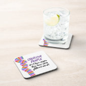 クリエイティブギフトアーティストおもしろい引用文 コースター (右側)