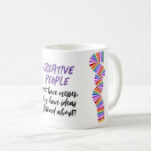 クリエイティブギフトアーティストおもしろい引用文 コーヒーマグカップ (正面右)