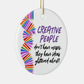 クリエイティブギフトアーティストおもしろい引用文 セラミックオーナメント (右)