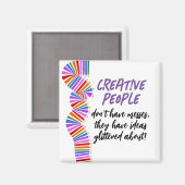 クリエイティブギフトアーティストおもしろい引用文 マグネット (正面/裏面)