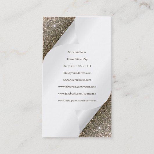 クリエイティブギフトブティックラッピングサービスお土産 名刺 (裏面)