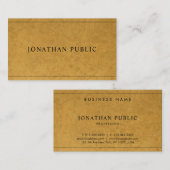 クリエイティブクモダンラフト紙効果プユニークラン 名刺 (正面/裏面)