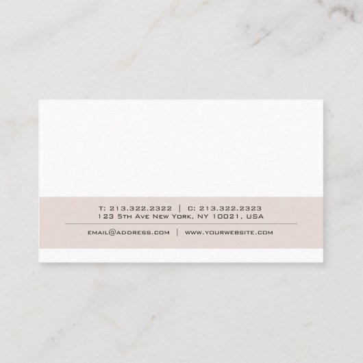 クリエイティブクモダンリーンカエレガントラーデザイントレンディー 名刺 (裏面)