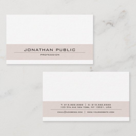 クリエイティブクモダンリーンカエレガントラーデザイントレンディー 名刺 (正面/裏面)