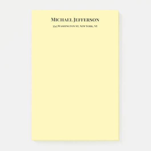 クリエイティブクラシカルトレンディークリームカラー ポストイット (正面)