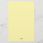 クリエイティブクラシカルトレンディークリームカラー 便箋 (裏面)
