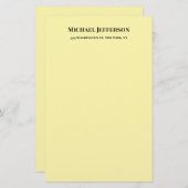 クリエイティブクラシカルトレンディークリームカラー 便箋 (正面/裏面)