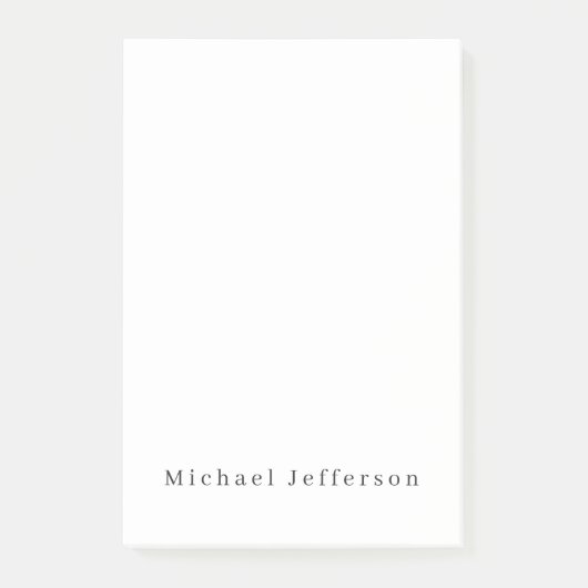 クリエイティブクラシカルトレンディーブラック&ホワイトミニマリスト ポストイット (正面)