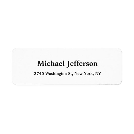 クリエイティブクラシカルトレンディーブラック&ホワイト ラベル (正面)