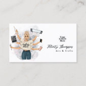 クリエイティブクラフトクイーンスタイリッシュブランディングデザイン 名刺 (正面)